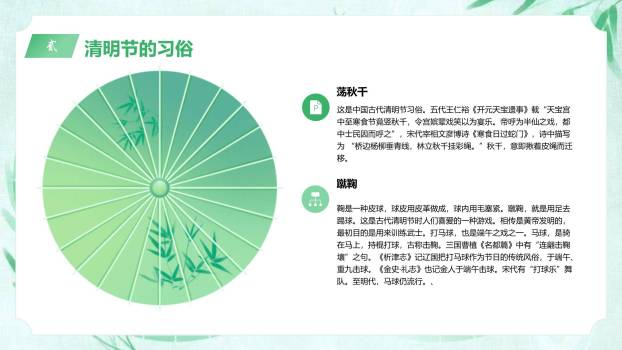 小清新清明节活动策划PPT模板1