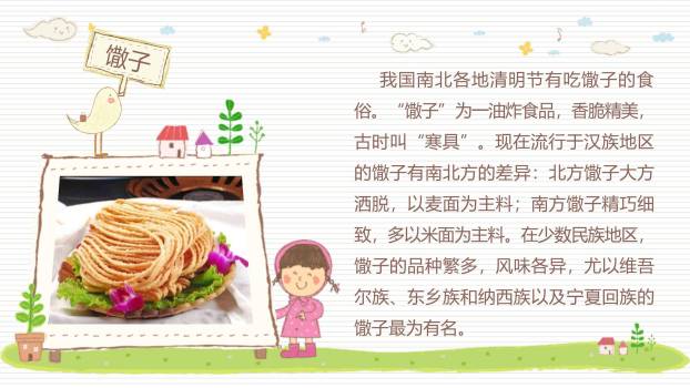 手绘童趣清明节儿童活动PPT模板8