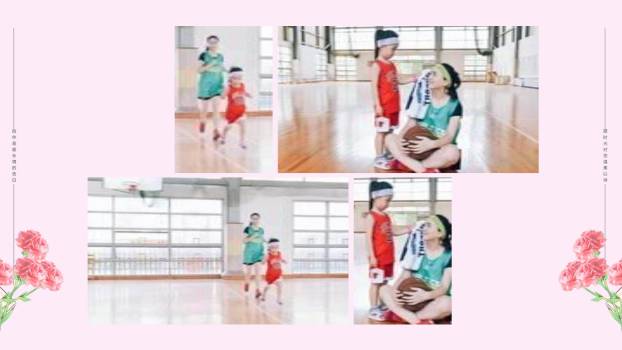 母亲节节日祝福手绘PPT模板3