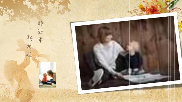 母亲节怀旧文化复古PPT模板6