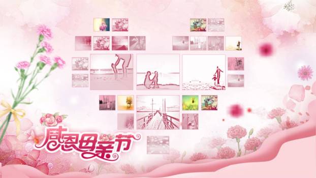母亲节亲情祝福卡通PPT模板5