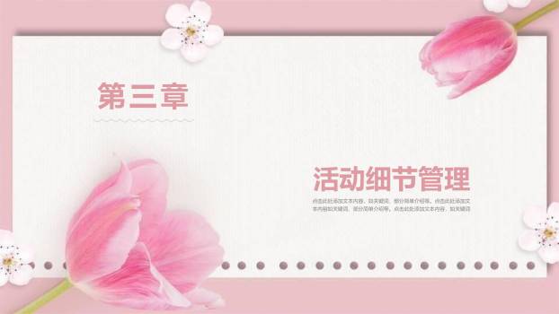 母亲节活动汇报小清新PPT模板5