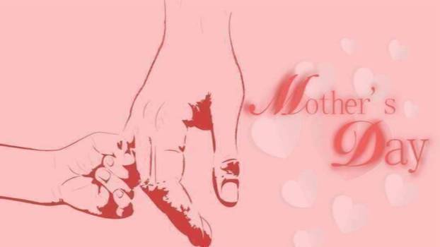 母亲节情感表达简约风PPT模板0