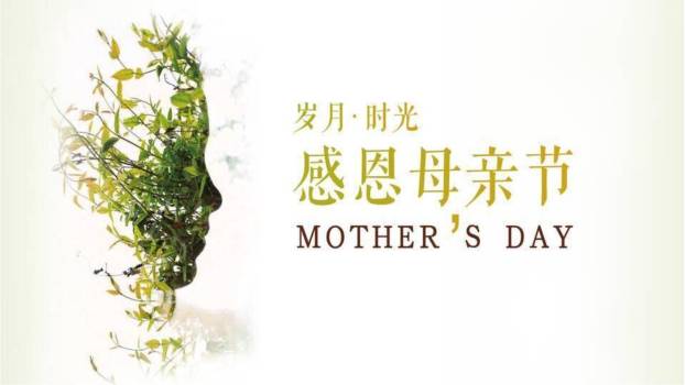 母亲节岁月致敬创意几何PPT模板0