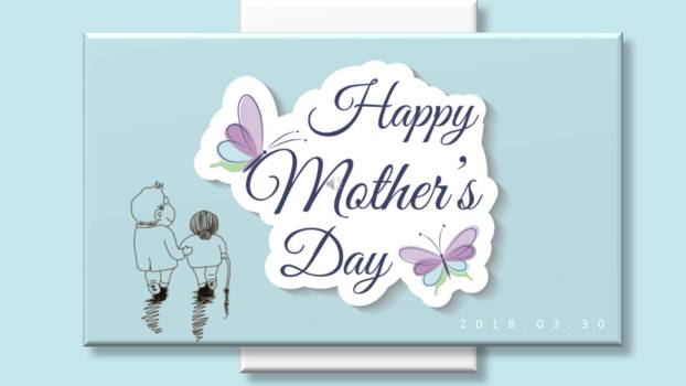 母亲节亲子活动卡通PPT模板0