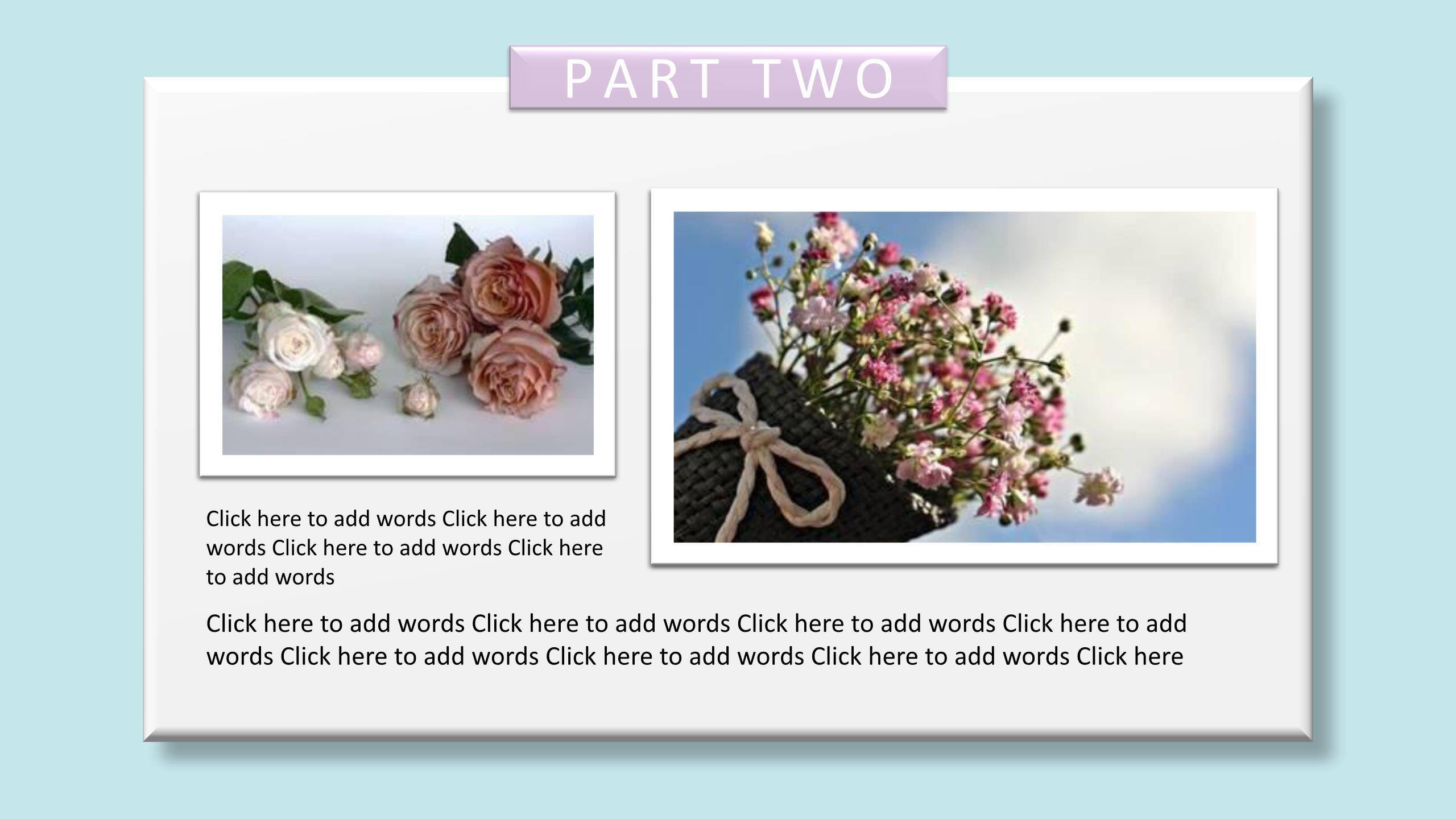 母亲节亲子活动卡通PPT模板2