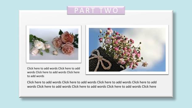 母亲节亲子活动卡通PPT模板2