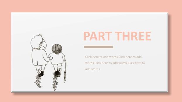 母亲节家庭演讲手绘PPT模板4