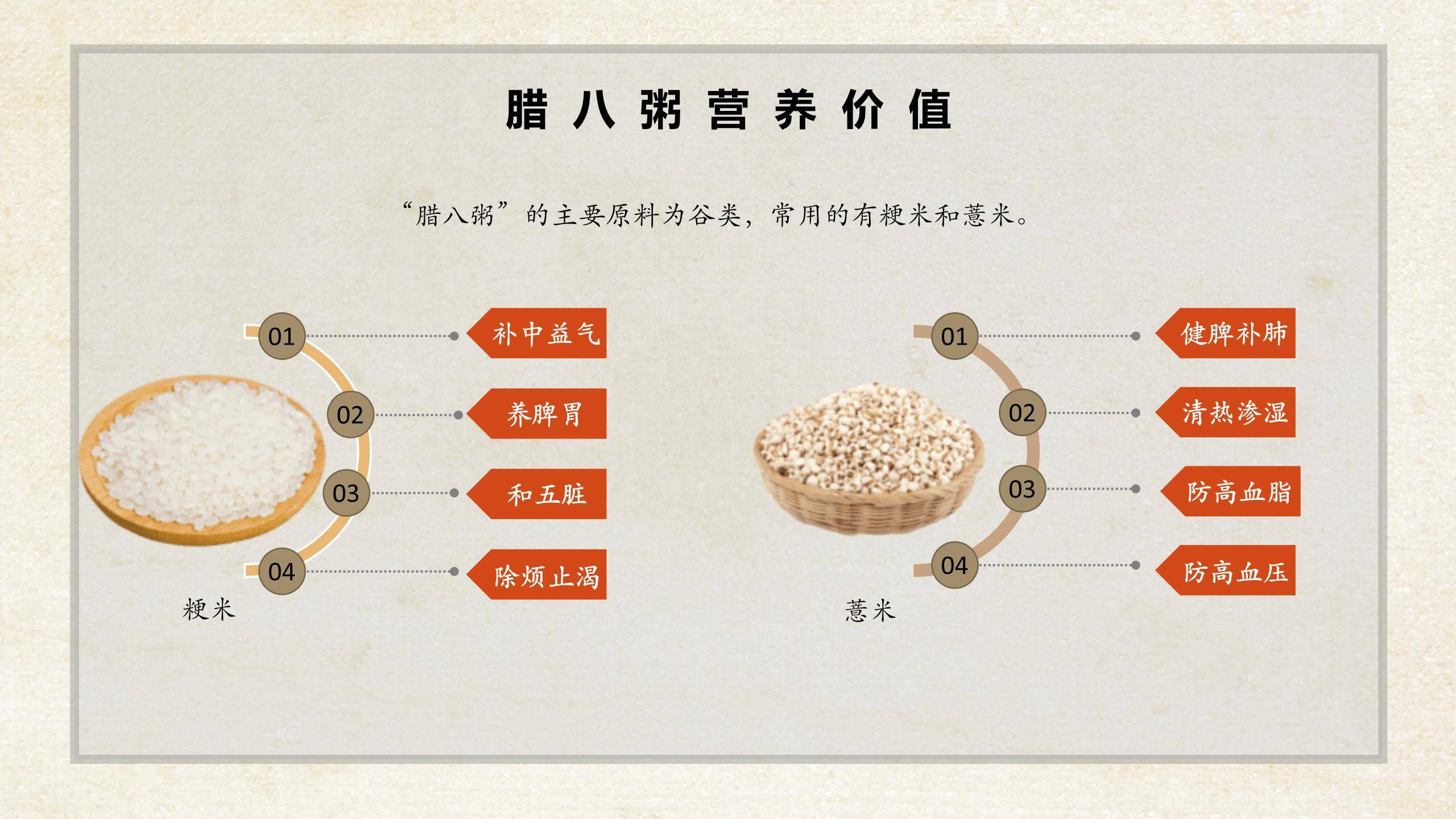 腊八节国风手绘课件PPT模板7