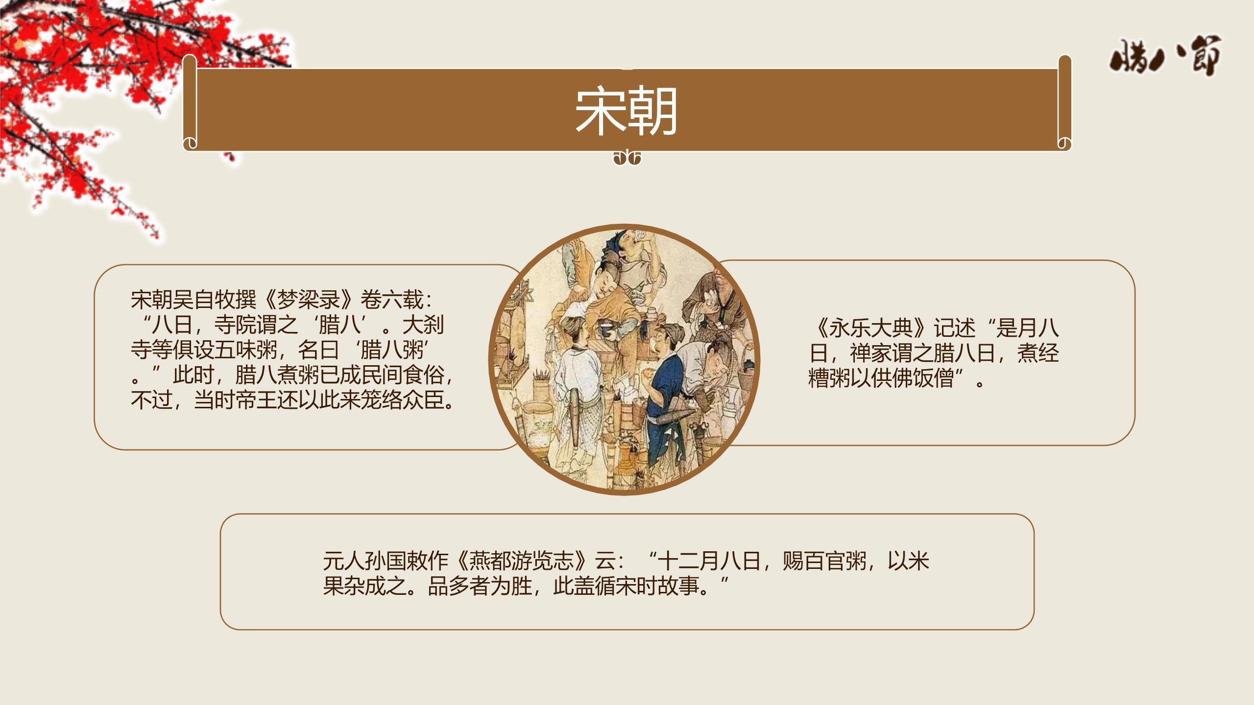 腊八节传统习俗讲解PPT模板8