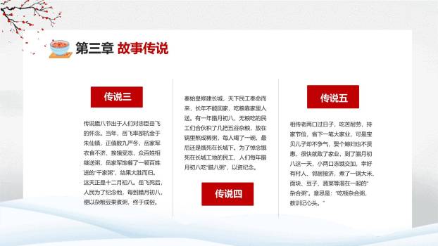 腊八节国风水墨习俗PPT模板8