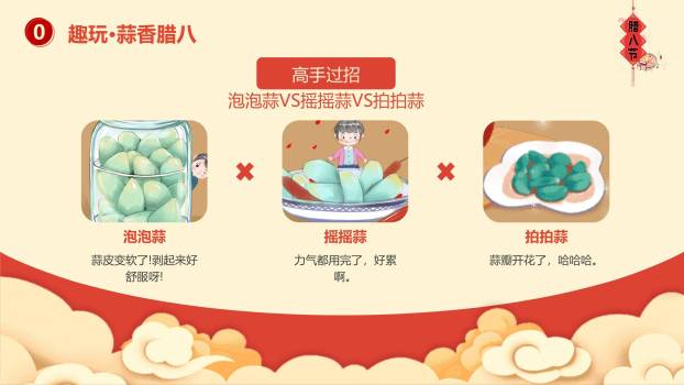 腊八节卡通趣味庆典PPT模板7