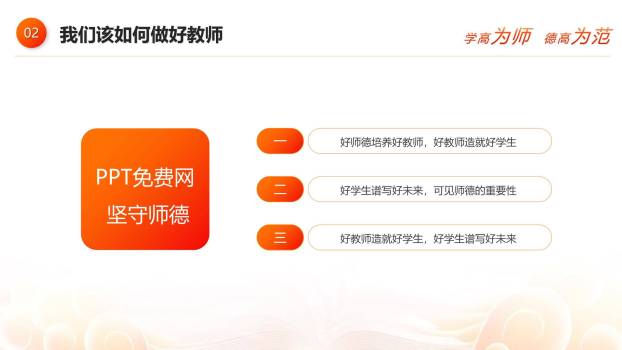 教师节师德培训渐变风PPT模板4