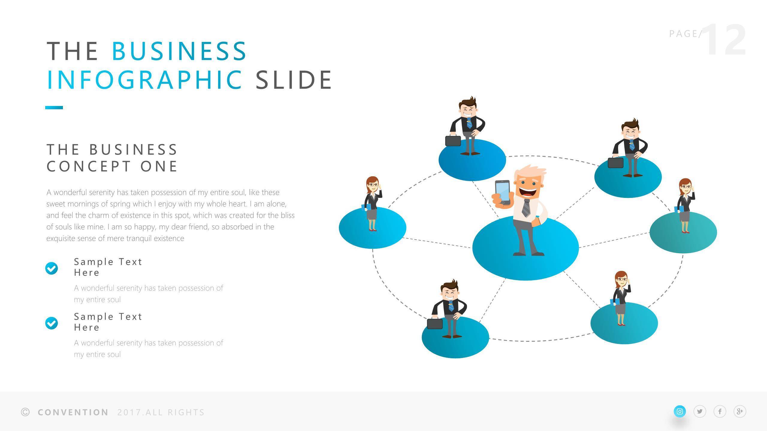 蓝色三七女生节校园活动PPT模板3