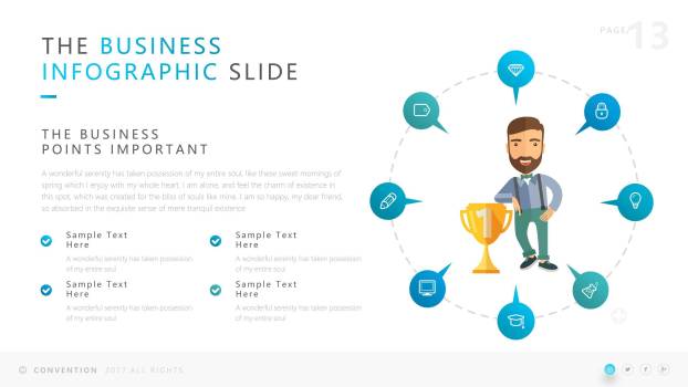 蓝色三七女生节校园活动PPT模板4