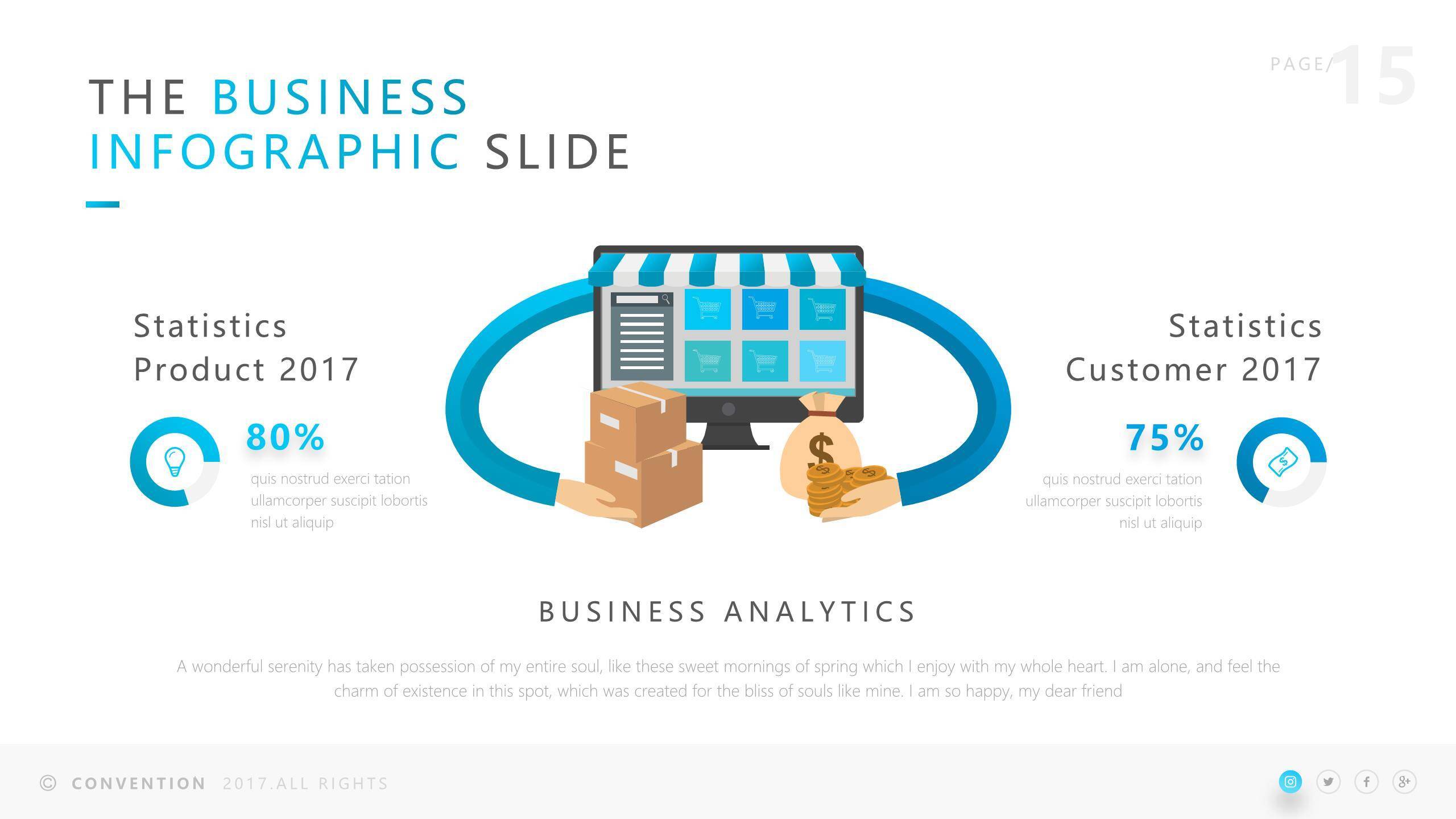 蓝色三七女生节校园活动PPT模板6