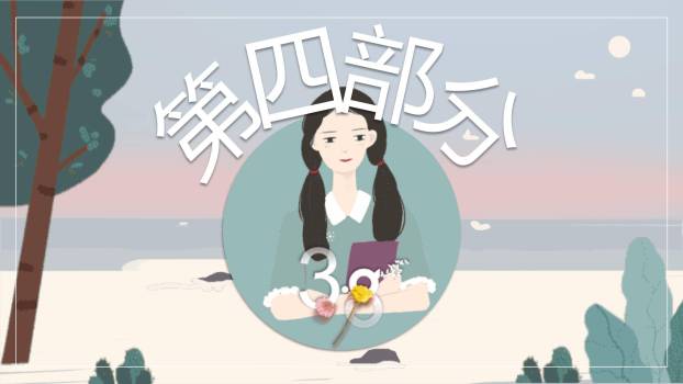 扁平插画女生节静谧时光宣传PPT模板9