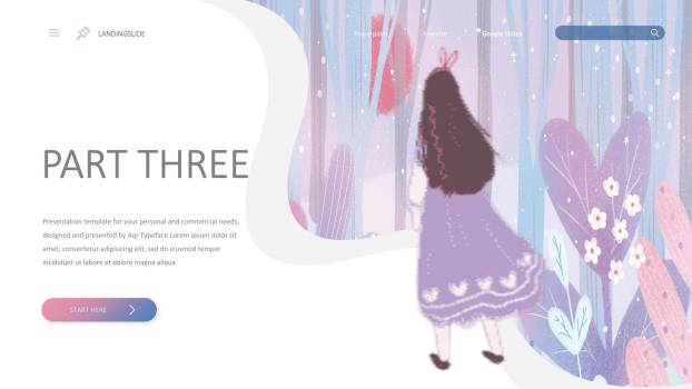 紫色梦幻插画三七女生节活动策划PPT模板4