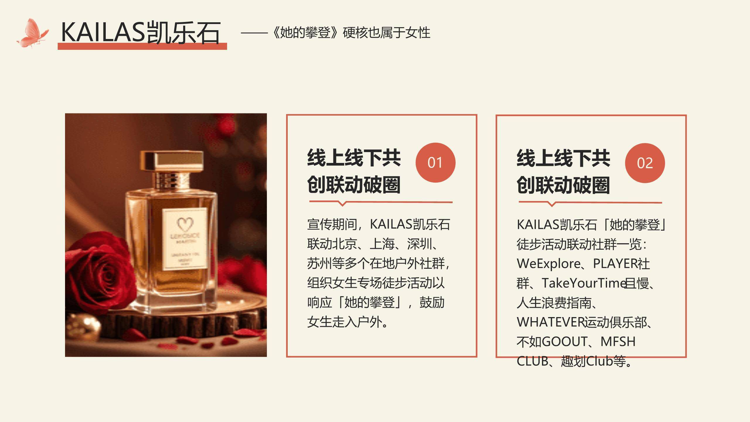 红色国风插画三八女神节品牌营销赋能PPT模板3