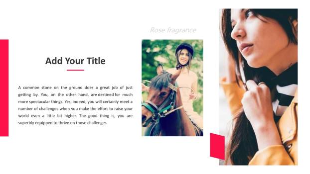 红色相册风摄影三七女生节唯美主题活动PPT模板8