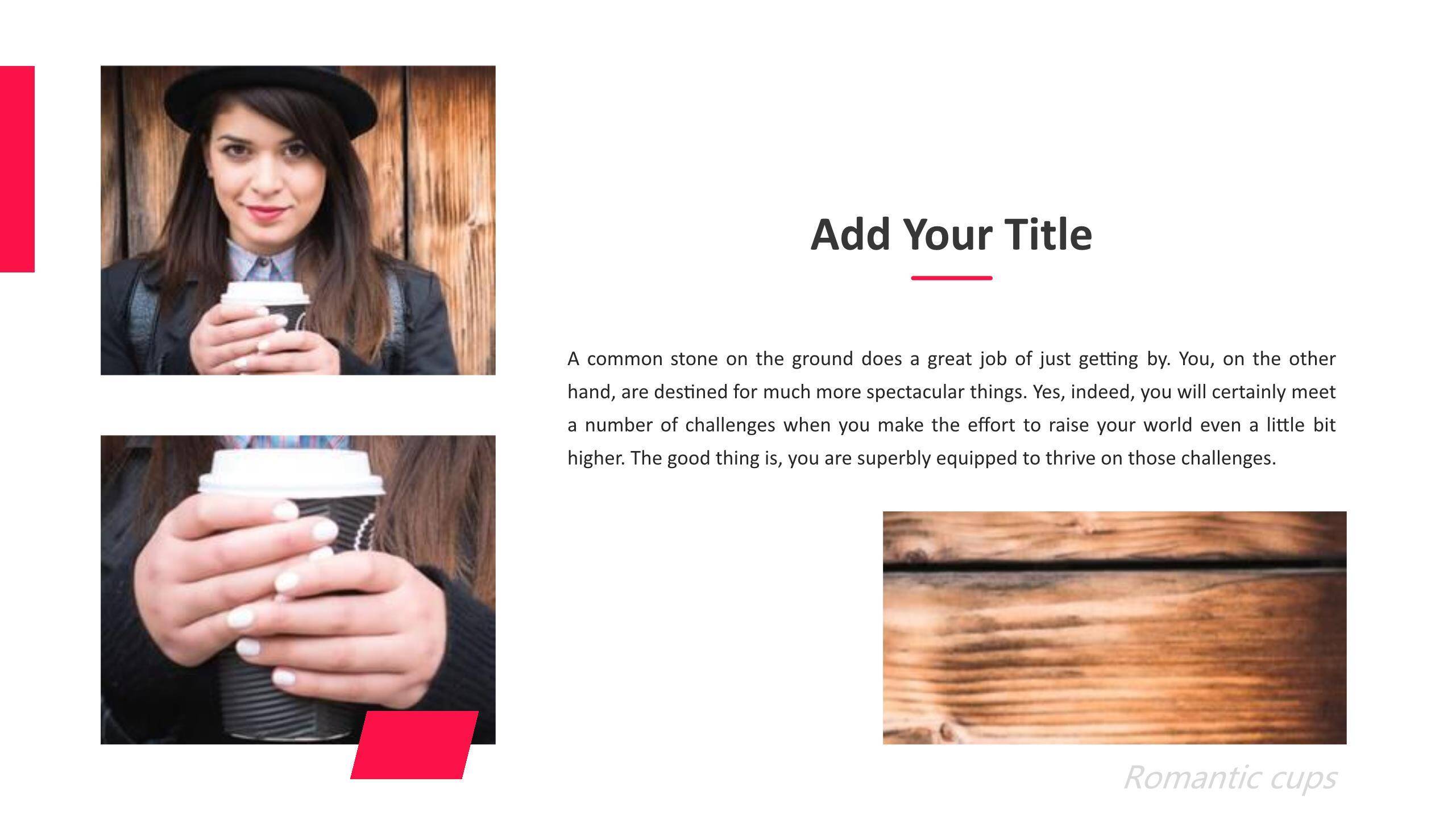 红色相册风摄影三七女生节唯美主题活动PPT模板6