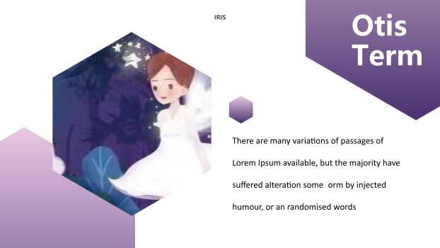 紫色唯美梦幻三七女生节公主风主题活动PPT模板3