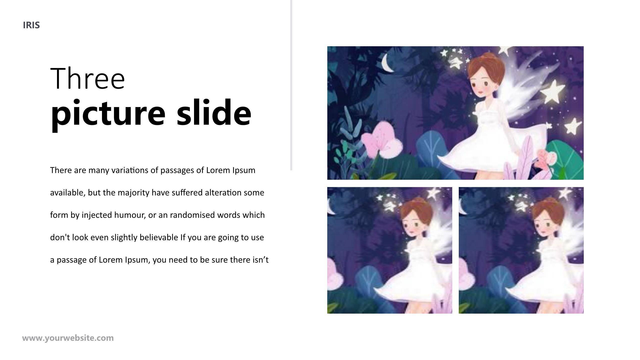 紫色唯美梦幻三七女生节公主风主题活动PPT模板5