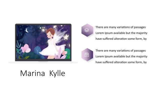 紫色唯美梦幻三七女生节公主风主题活动PPT模板6