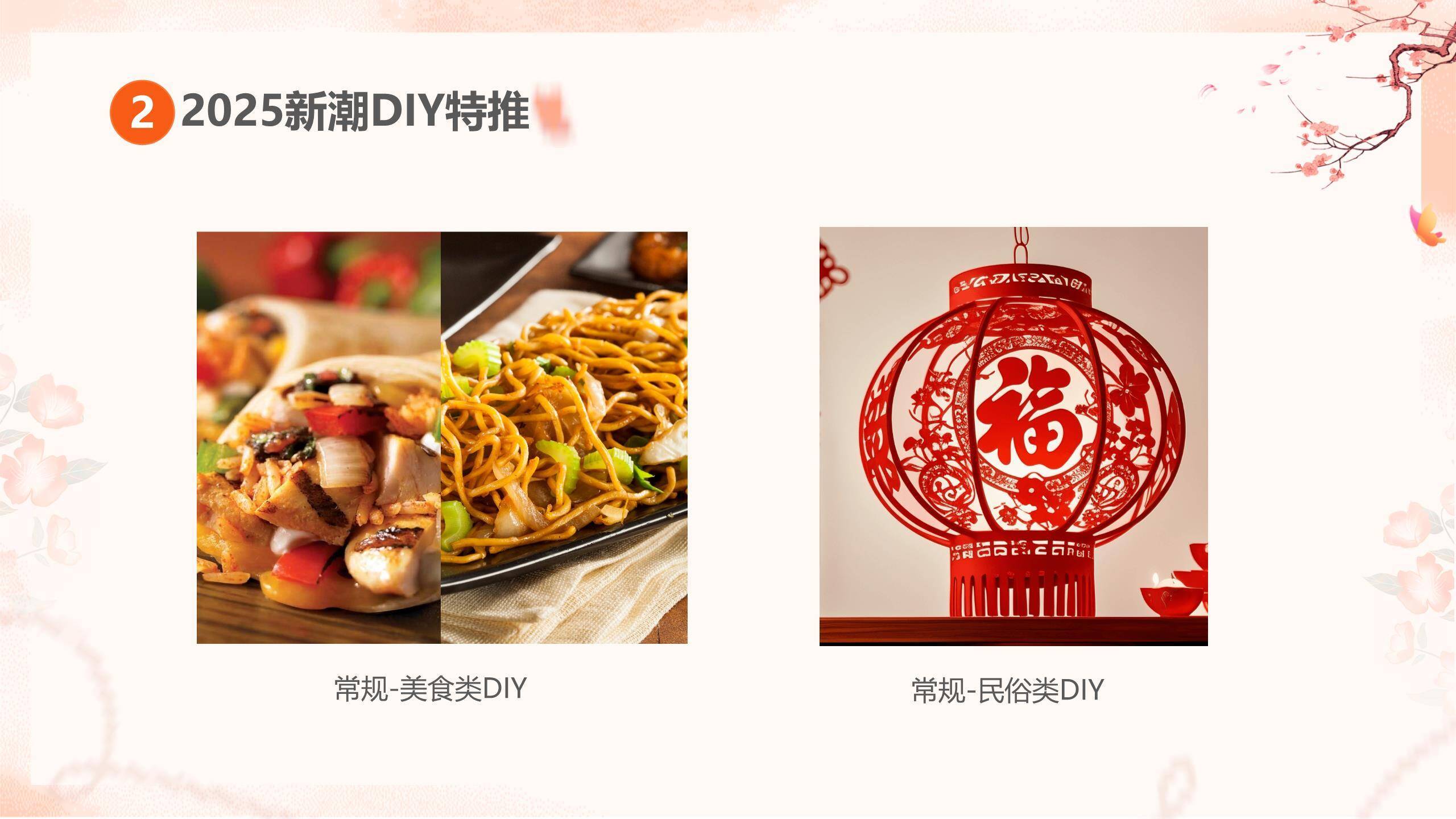 橙色国风插画三八妇女节文化庆典活动PPT模板9