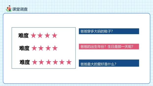 父亲节趣味卡通主题班会PPT模板9