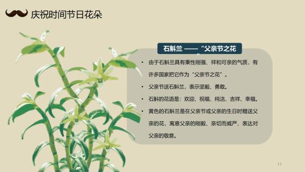 父亲节国风父爱如山科普班会PPT模板2