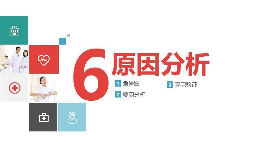 彩色品管圈医疗QC模板PPT模板9