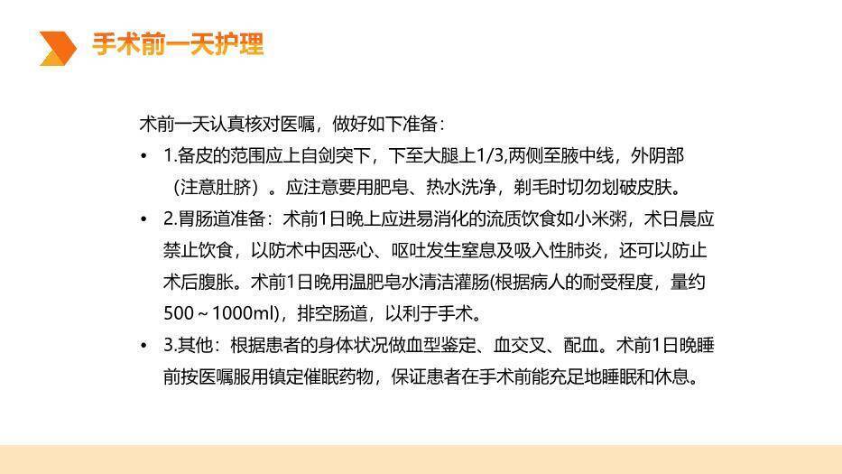 橙色几何风子宫肌瘤围手术期护理PPT模板1