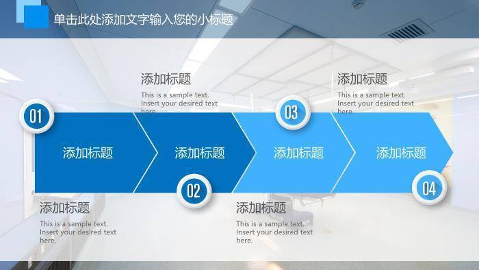 大型医院工作汇报PPT模板3