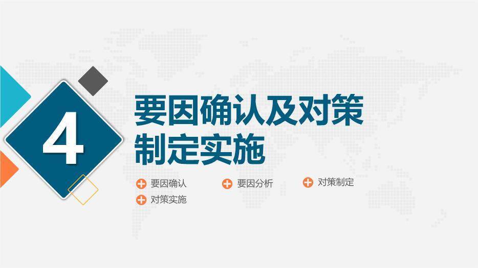 多色几何拼接QC小组活动成果汇报PPT模板9