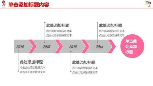 粉红色可爱卡通风医疗卫生护理PPT模板8