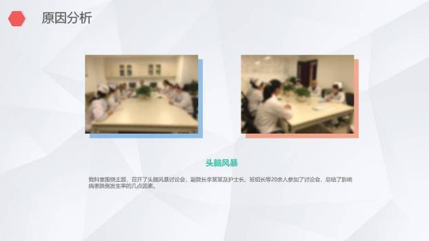 粉红色团队QCC医生护士品管圈PPT模板1
