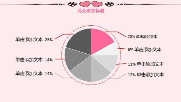 粉色蝴蝶剪影风护士护理PPT模板9
