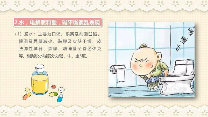 粉色温馨卡通风小儿腹泻护理查房PPT模板1
