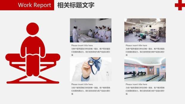 红色飞鸟剪影风医院年度季度工作报告PPT模板7
