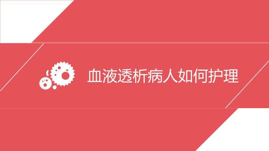 红色血透病人的护理PPT模板1
