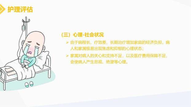黄色插画慢性肺源性心脏病患者的护理PPT模板6