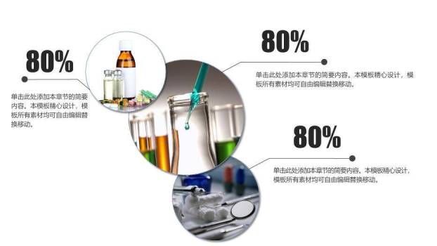 灰蓝色医疗行业通用PPT模板PPT模板5