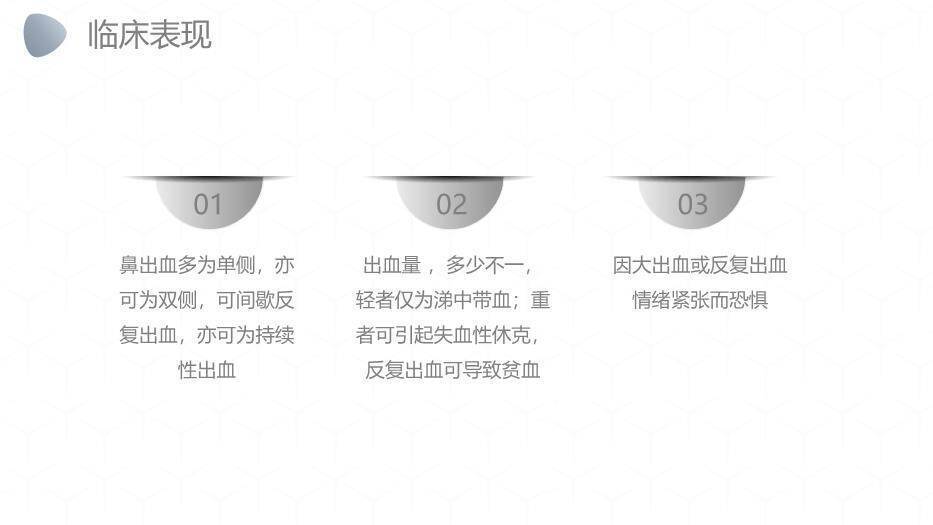 灰色卡通风鼻出血护理业务PPT模板1