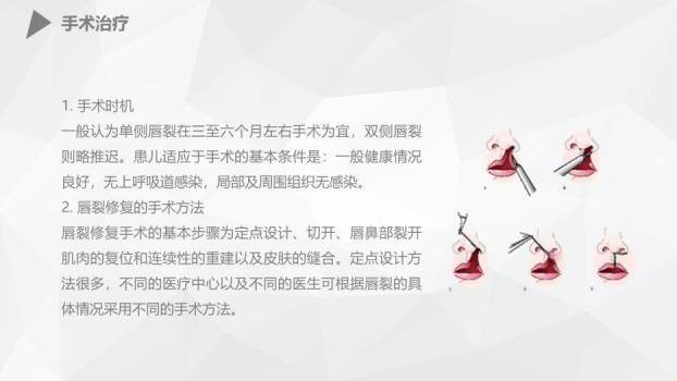 橘色插画风幼儿唇裂的护理查房PPT模板3