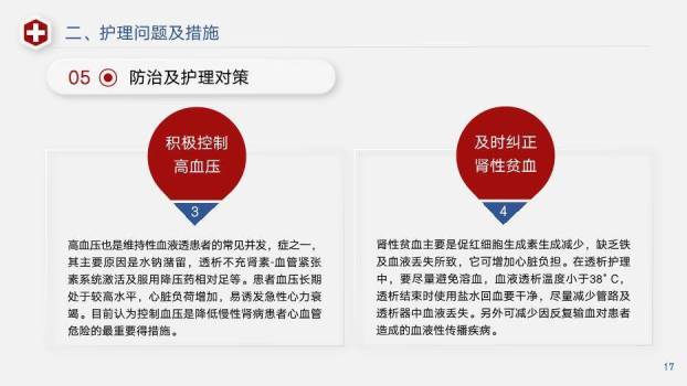 蓝红色几何风透析患者急性左心衰个案护理PPT模板8