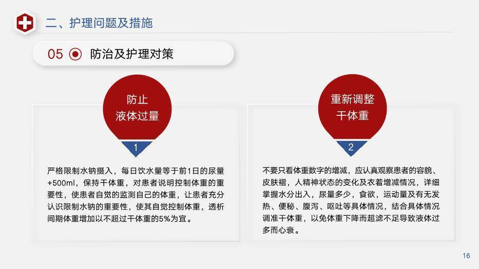 蓝红色几何风透析患者急性左心衰个案护理PPT模板7