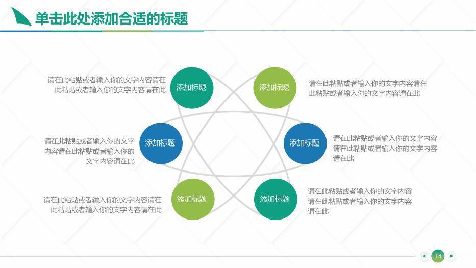蓝绿色医疗医学学术汇报PPT模板5