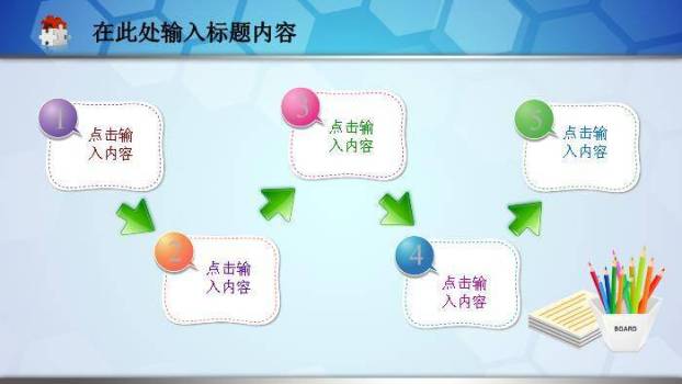 蓝色卡通风医疗健康报告通用PPT模板5