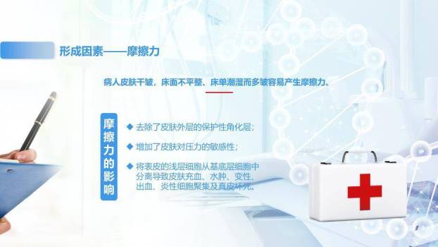 蓝色科技风压疮预防及护理PPT模板1